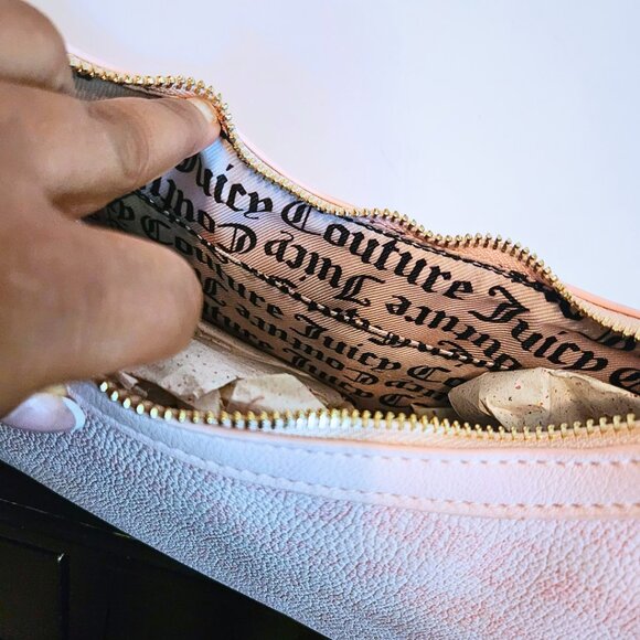 Juicy Couture Baby Pink Shoulder Bag | NWT | Y2K Coquette w/ Gold Lock - Picture 10 of 15